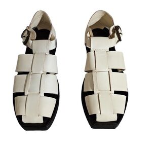 St. Agni Axel Leather Fisherman Sandals size 38